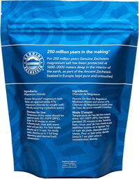 Magnesium Bath Flakes of Pure Genuine Zechstein Chloride - Resealable Magnesium